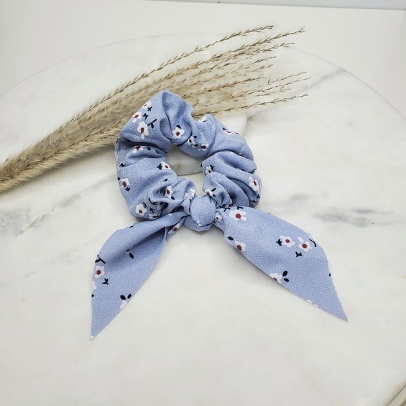 5 for $25 Scarf Bow Pony Tail Holder Scrunchie - Picture 2 of 5